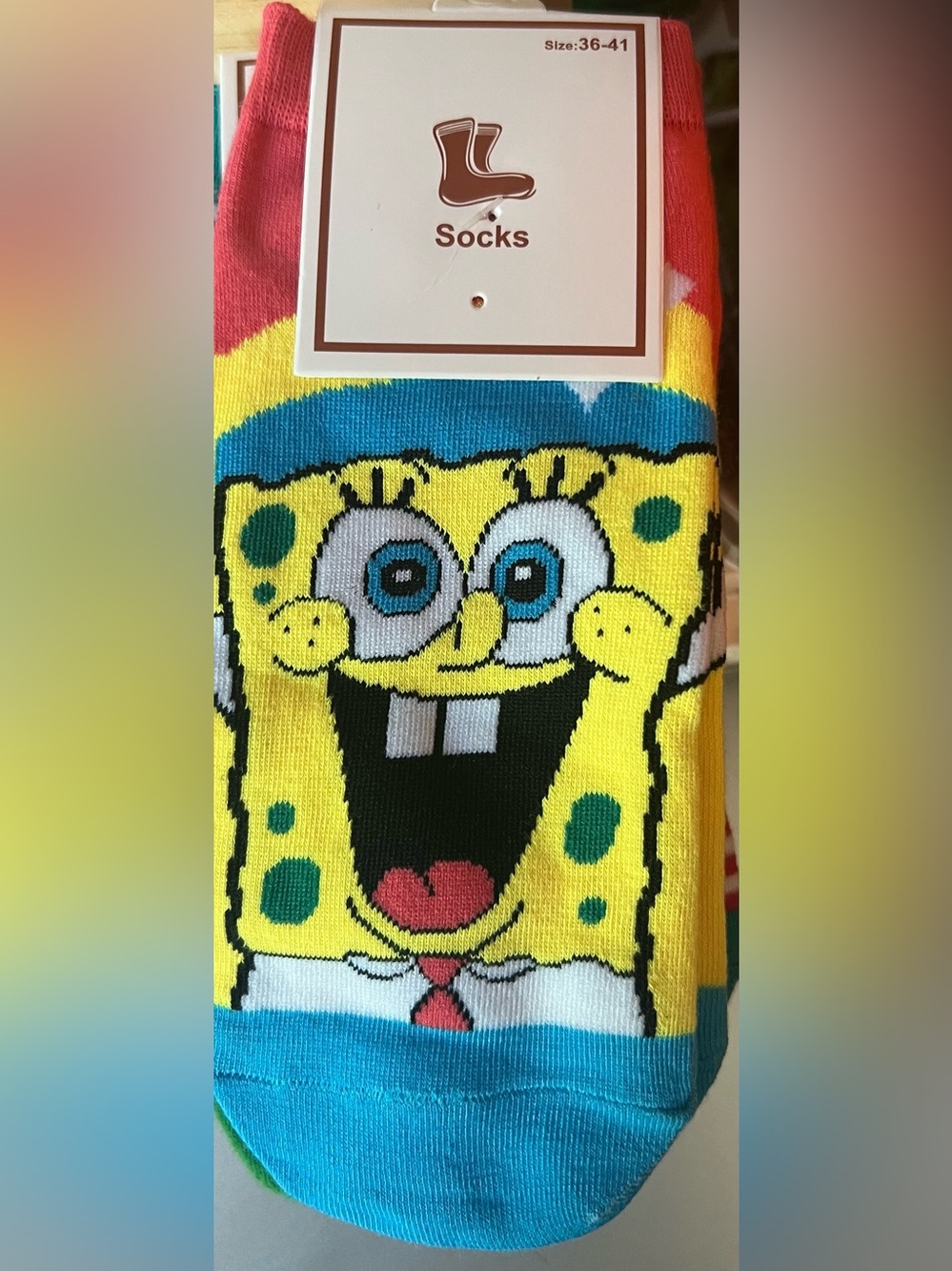 Fashion Ankle Socks w/ Sponge Character